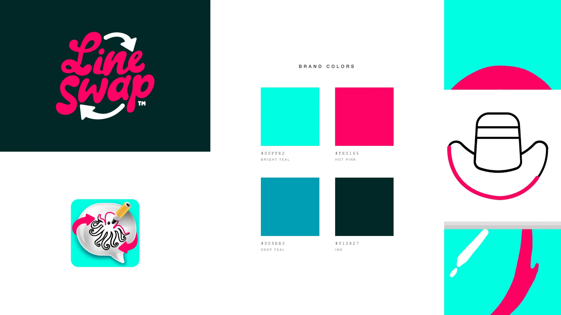 LineSwap brand identity: logo, colors, and the people behind it
