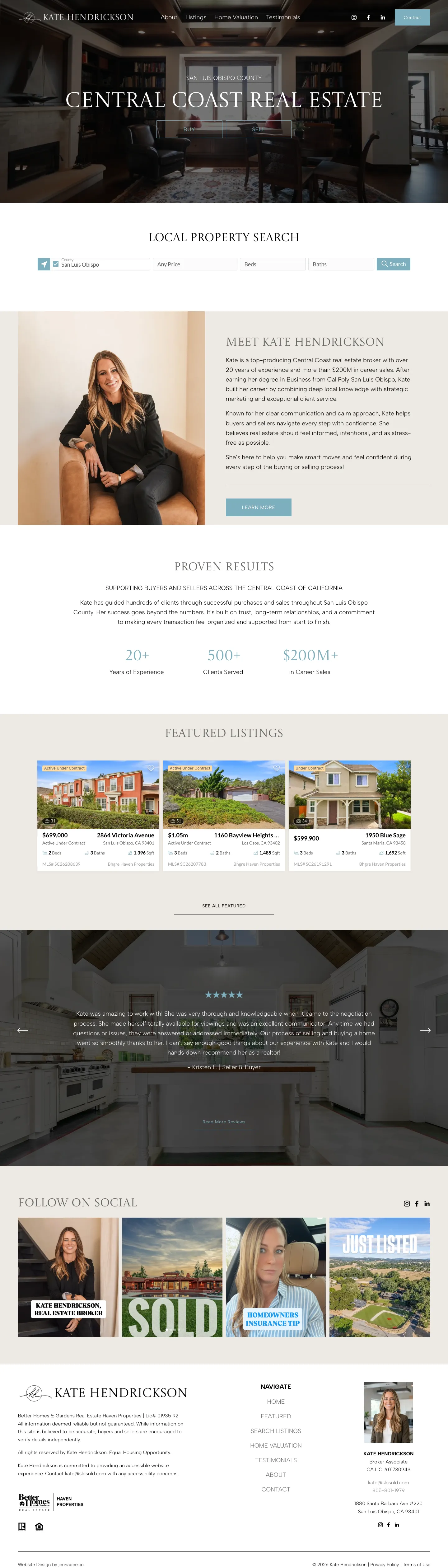 SloSold.com website, full home page